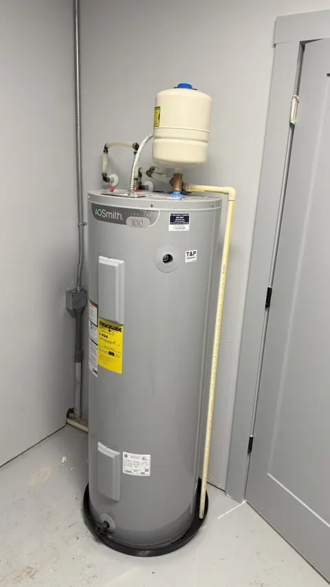 Commercial water heater installed with expansion tank, Orlando FL
