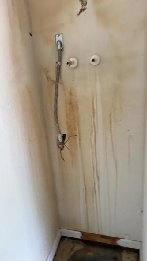 Rough-in plumbing prepped for new water heater, Orlando FL